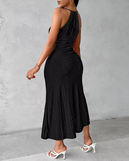 Wioletta | Damska Letnia Halter Sukienka Maxi
