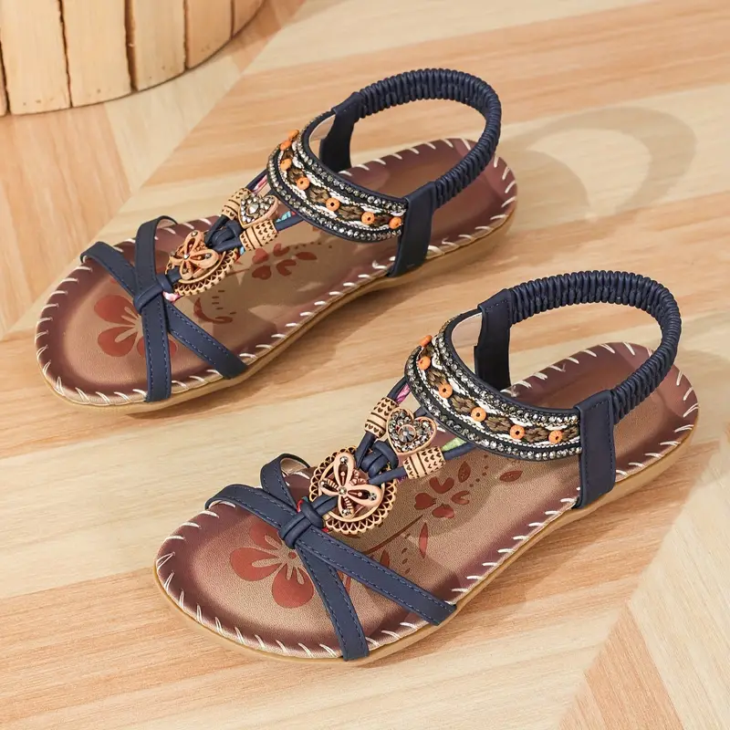 Cosima | Damska Letnie Ortopedyczne Boho Sandały