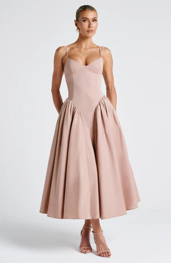 Maria | Damskie Elegancka Sukienka Weselna Midi
