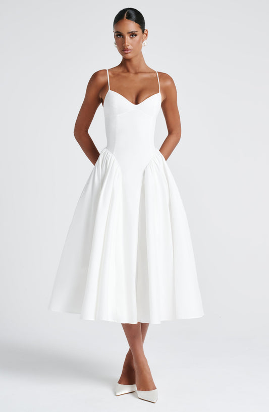 Maria | Damskie Elegancka Sukienka Weselna Midi