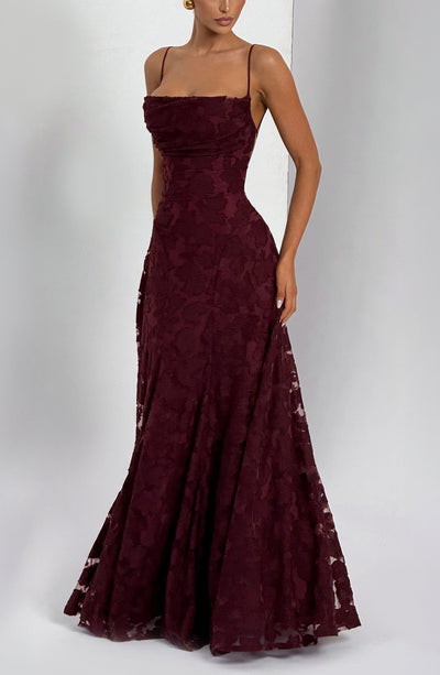 Camilla | Damska Sukienka Na Studniówkę Maxi z Odkrytymi Plecami