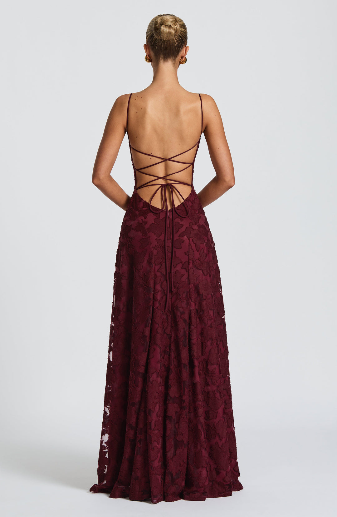 Liv | Damska Elegancka Haftowana Wieczorowa Sukienka Maxi
