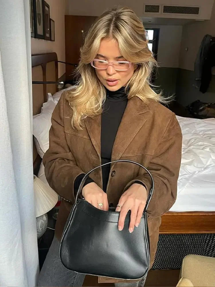 Emily | Damskie Jesienna Elegancka Zamszowa Kurtka