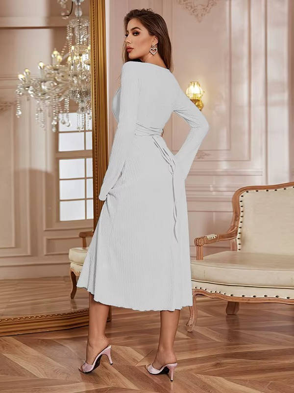 Wiesława | Damska Elegancka Sukienka Midi Na Wesele