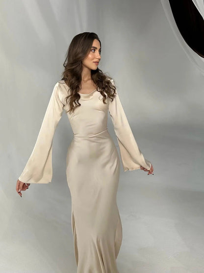 Pola | Damskie Eleganckie Długie Sukienka Maxi