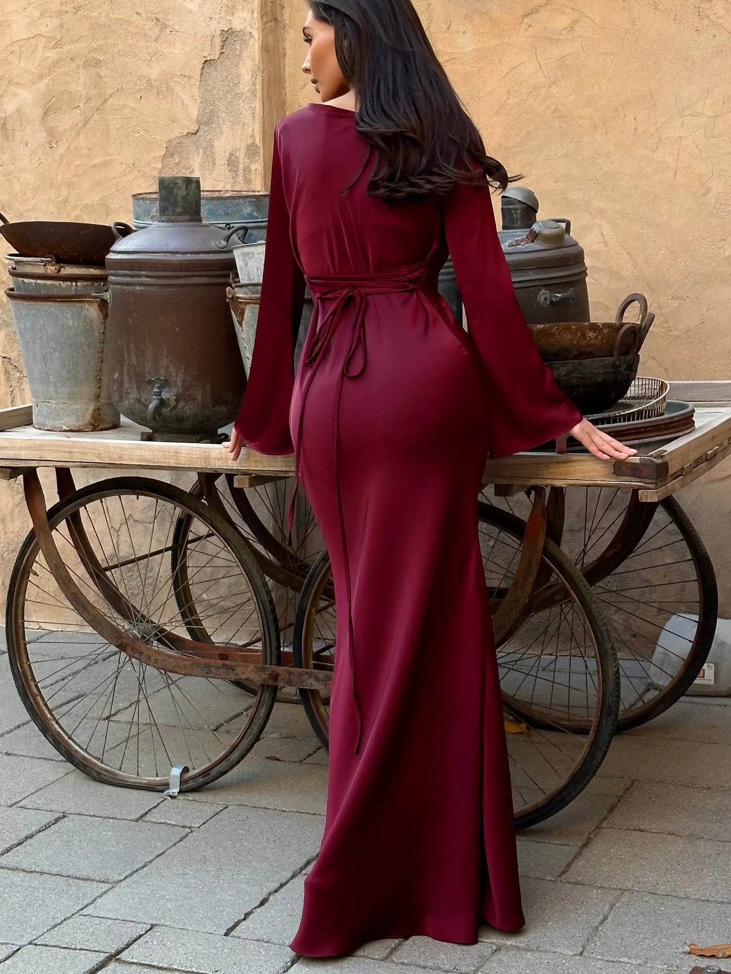 Pola | Damskie Eleganckie Długie Sukienka Maxi