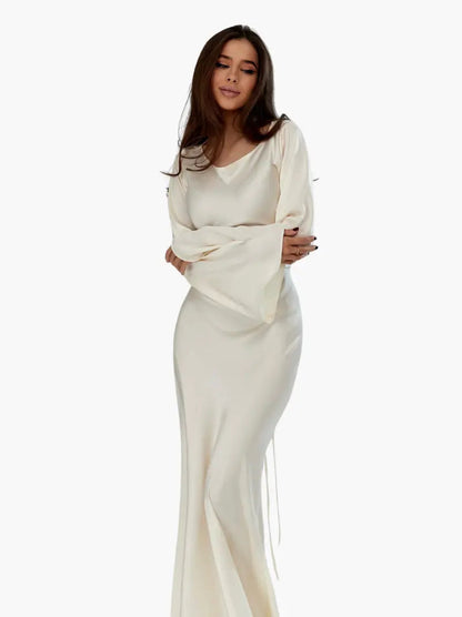 Pola | Damskie Eleganckie Długie Sukienka Maxi