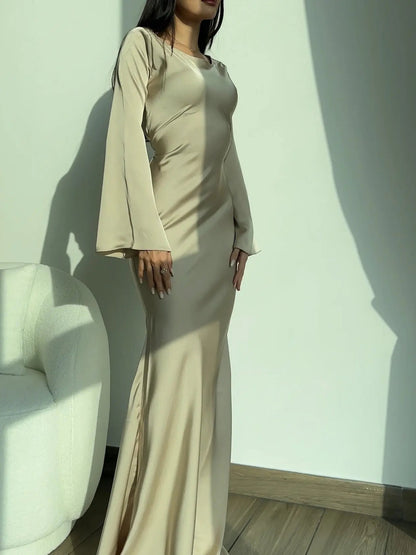 Pola | Damskie Eleganckie Długie Sukienka Maxi