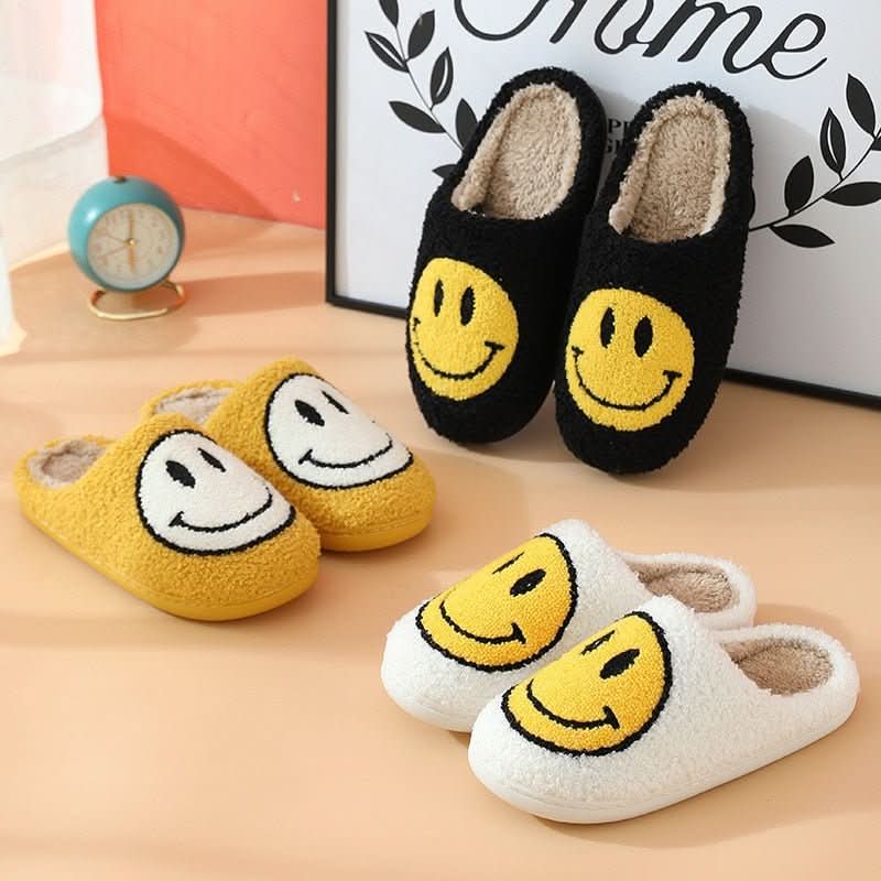 Justyna | Damskie Miękkie Pantofle ze Smutną Buzką