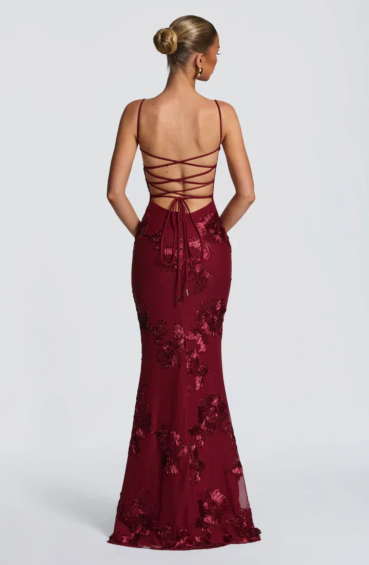 Katarzyna | Damska Sukienka na studniówkę Maxi ze Spaghetti Straps