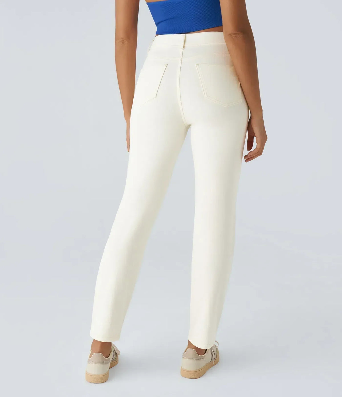 Kinga | Damskie Wygodne Elastyczne Jeansy Straight Leg