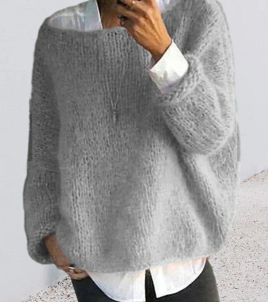 Klaudia | Damski Puszysty Sweter Oversize