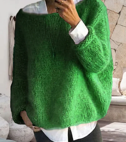 Klaudia | Damski Puszysty Sweter Oversize