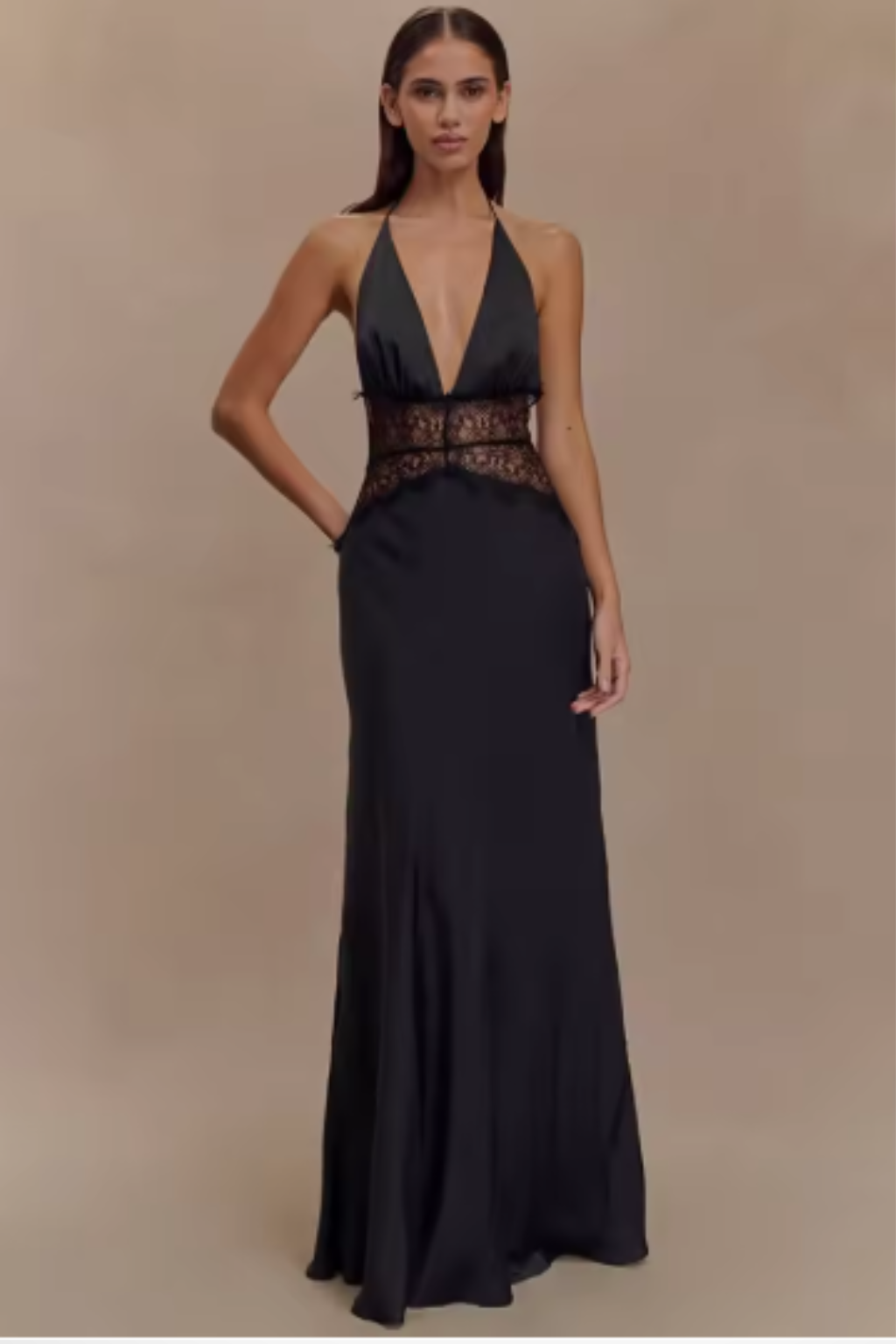 Natalia | Damska Wieczorowa Sukienka Maxi z Dekoltem Halter