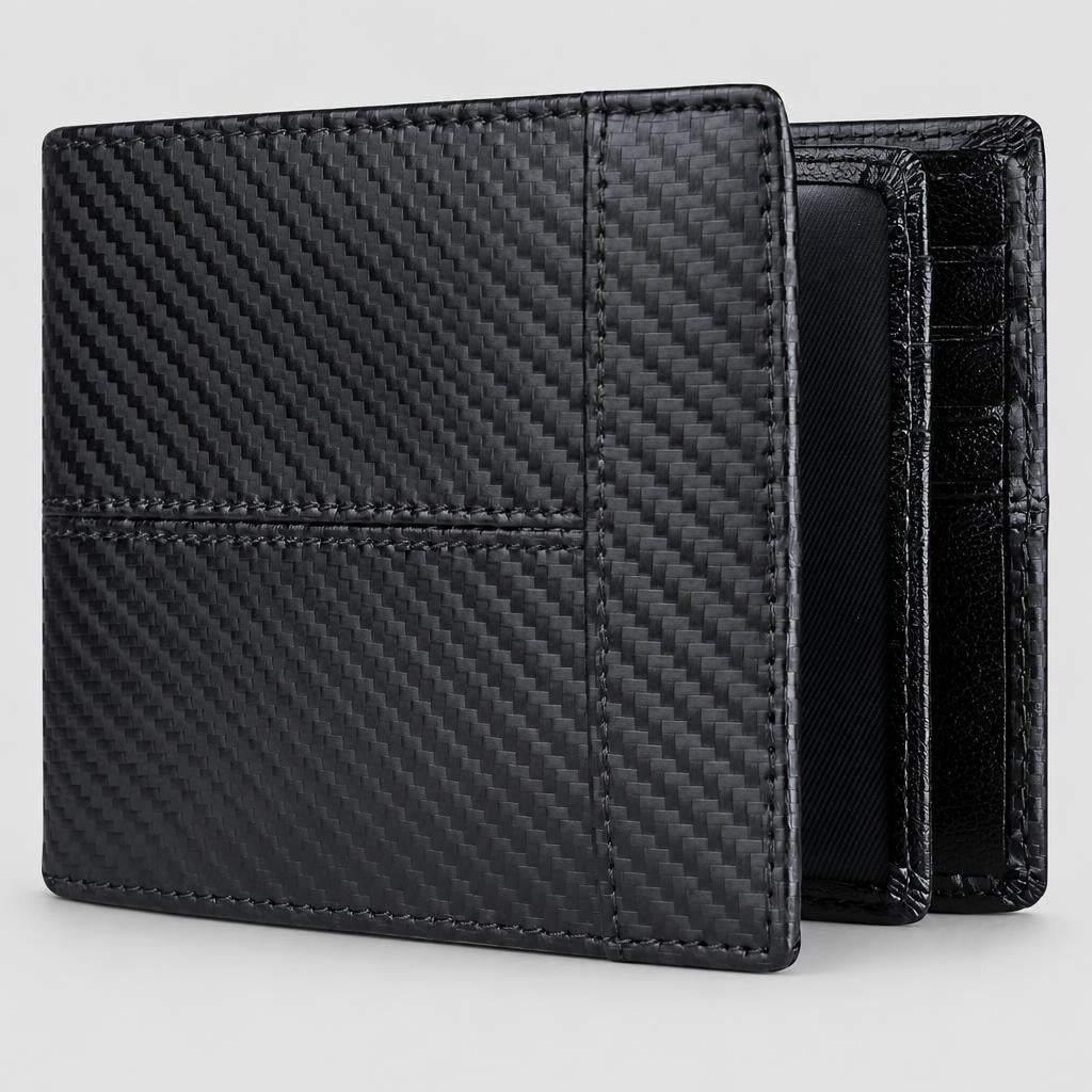 Portfel Męski Bifold z Przeszyciami