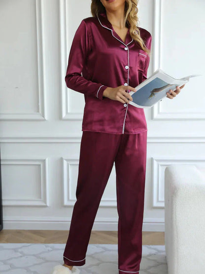 Renata | Damska Elegancka Piżama na Guziki