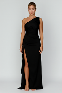 Julia | Damskie Elegancka Asymetryczna Sukienka Maxi
