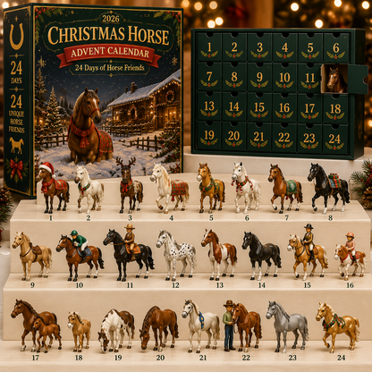Świąteczny Kalendarz Adwentowy z 24 Końmi