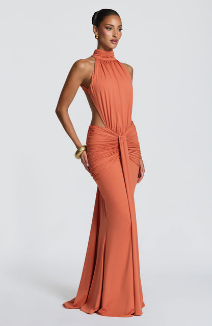 Marta | Damskie Letnia Sukienka Maxi Halter