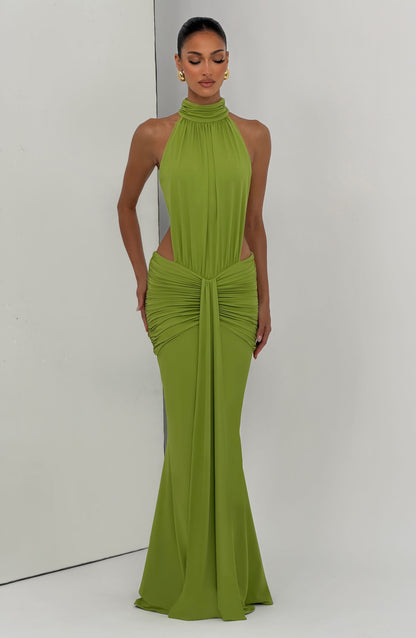 Marta | Damskie Letnia Sukienka Maxi Halter