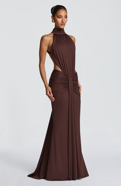 Marta | Damskie Letnia Sukienka Maxi Halter
