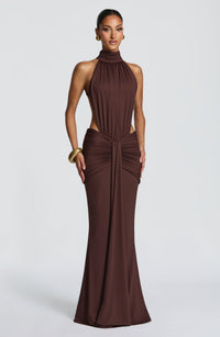 Marta | Damskie Letnia Sukienka Maxi Halter