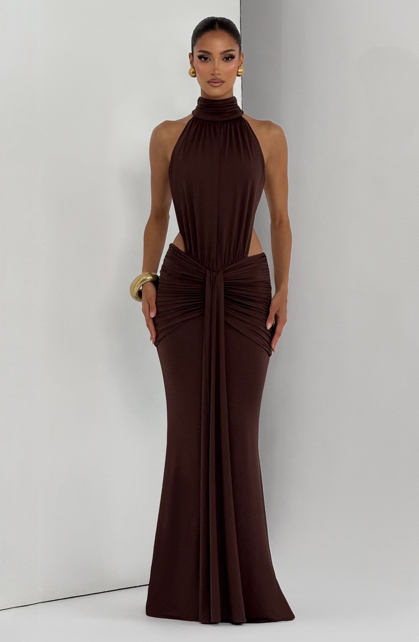 Marta | Damskie Letnia Sukienka Maxi Halter