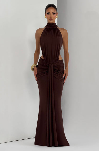 Marta | Damskie Letnia Sukienka Maxi Halter
