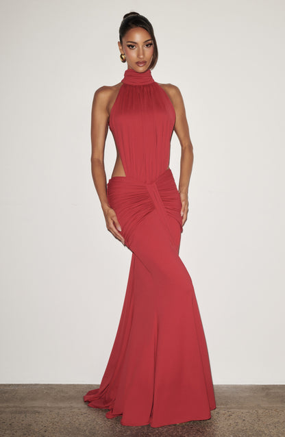Marta | Damskie Letnia Sukienka Maxi Halter