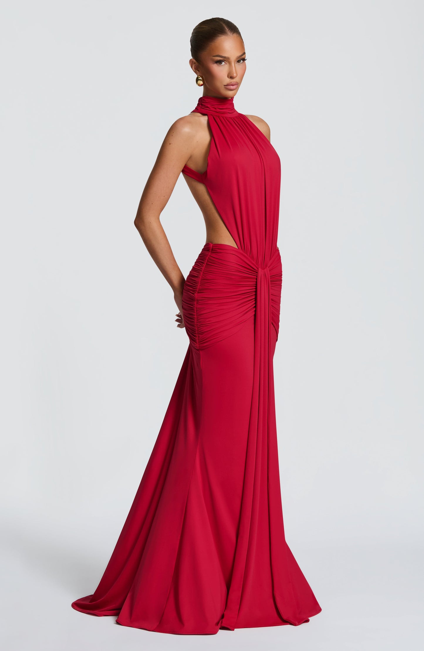 Marta | Damskie Letnia Sukienka Maxi Halter