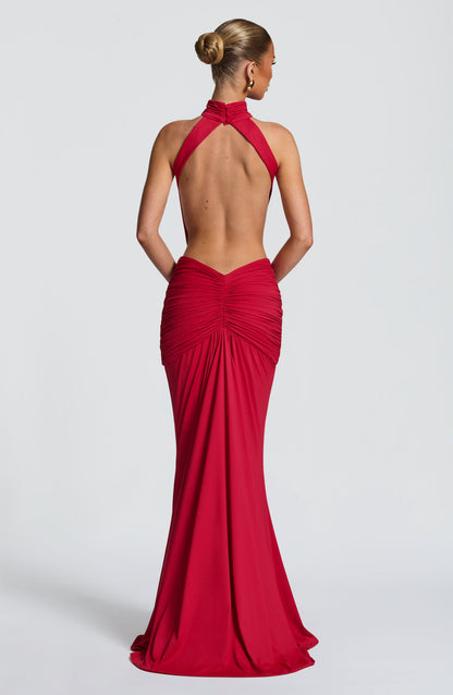 Marta | Damskie Letnia Sukienka Maxi Halter