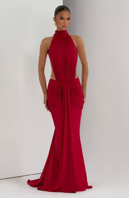 Marta | Damskie Letnia Sukienka Maxi Halter