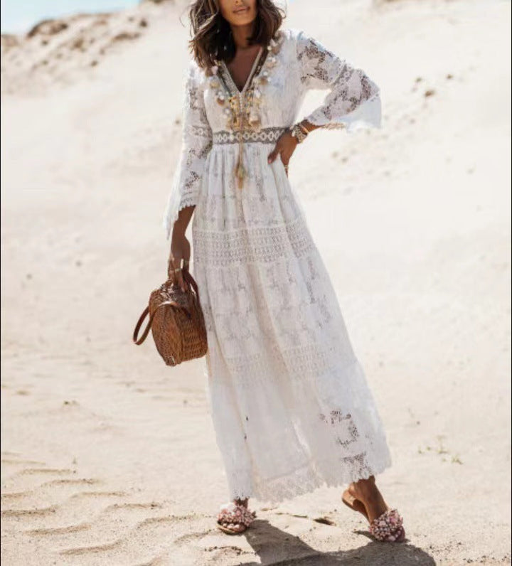 Samanta | Damska Letnia Boho Sukienka Maxi